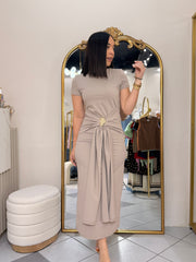 ERIKA BEIGE DRESS