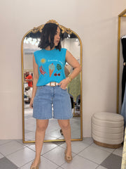 BLUE TOP SUMMER VIBE