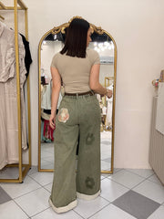 LORENA”  OLIVO FLOR  PANTALÓN