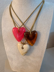 COLLAR CORAZON PIEDRA