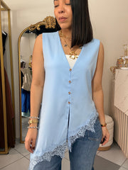TOP AZUL
