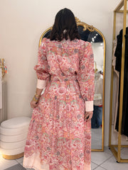 KAREN¨ FLORAL PINK DRESS