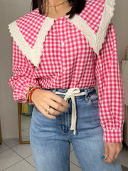 AVANA¨TOP CUADROS PINK
