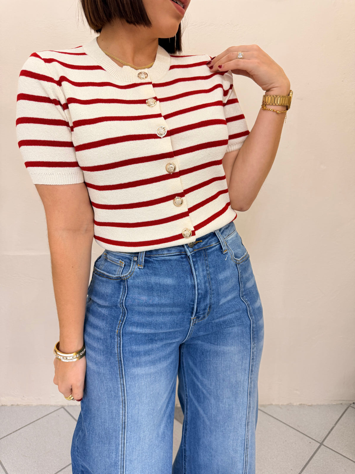 FRANCÉS WHITE/RED TOP