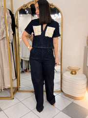WALESKA"  DENIM DARK SET DOS PIEZAS