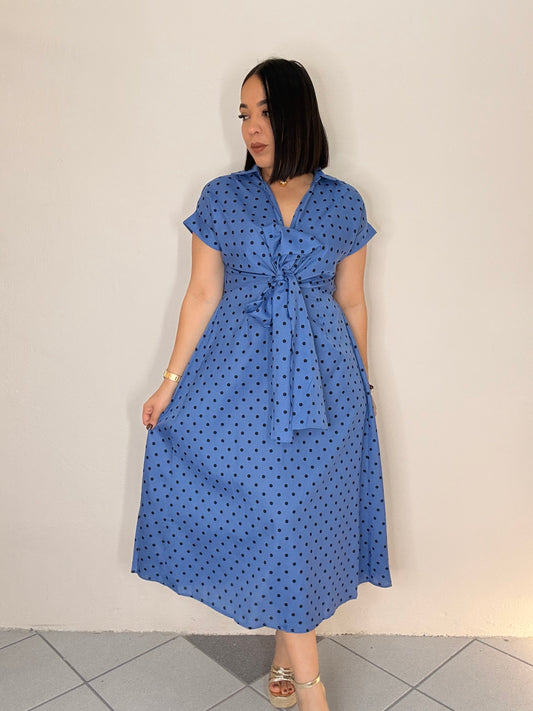 ESMERAY" POLKA DOT  DRESS