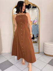 BROWN DRESS CLAUDIA