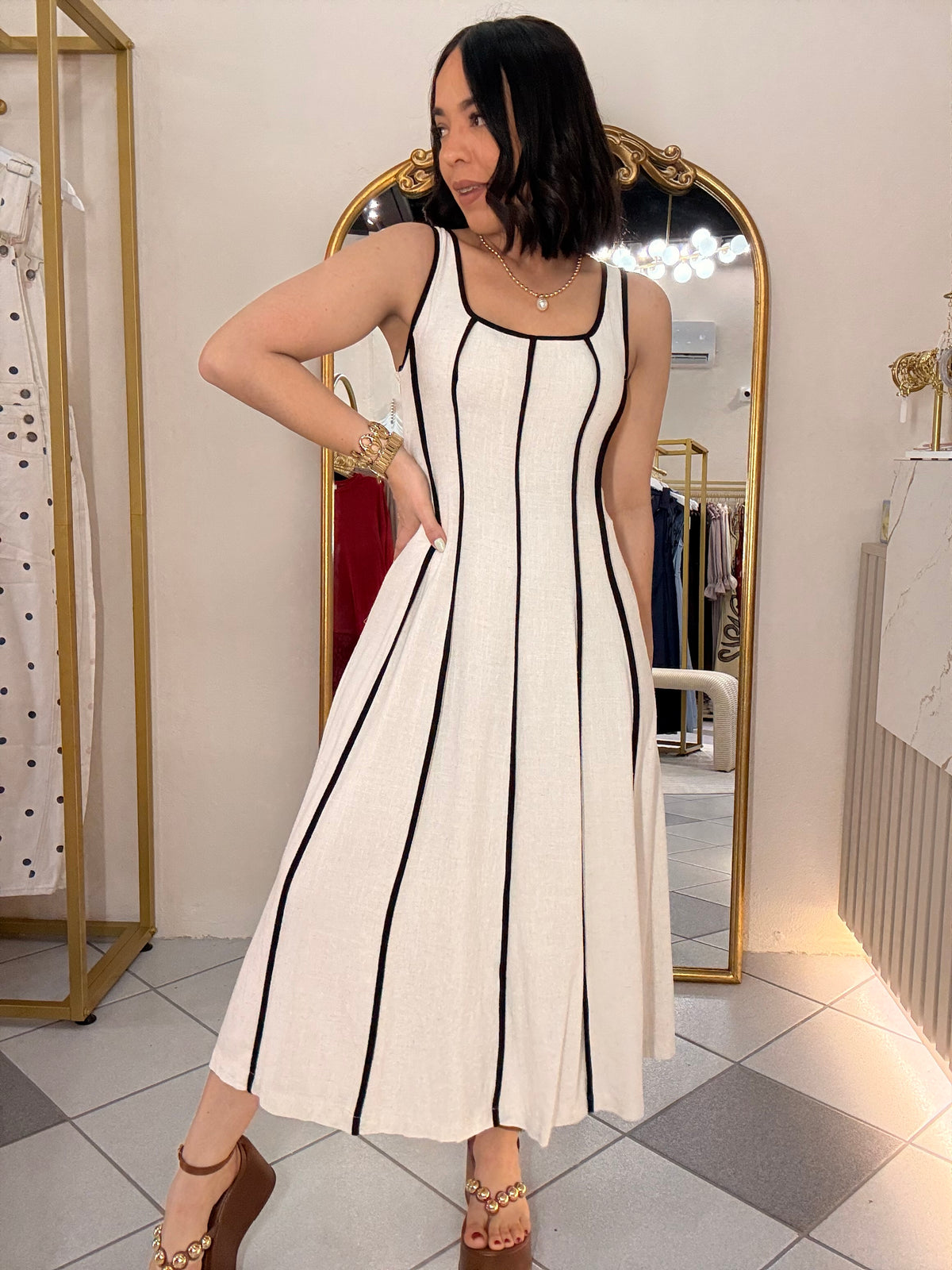 CATIANA DRESS BEIGE