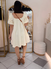 DENIM BEIGE DRESS MINI