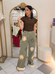 LORENA”  OLIVO FLOR  PANTALÓN