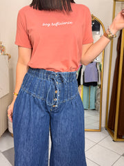 SOY SUFICIENTE TSHIRT PEACH