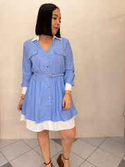 BLUE MINI DRESS