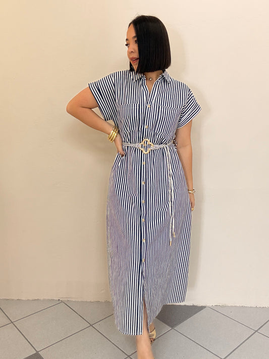 CATALINA NAVY MIDI DRESS
