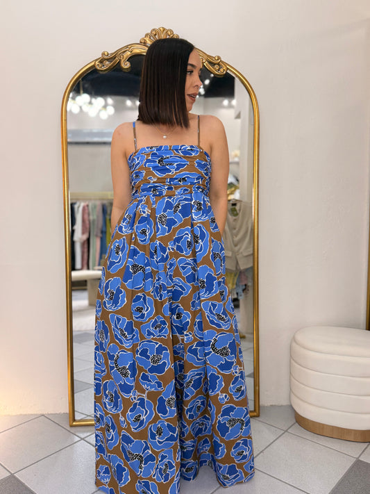 BLUE/BROWN JUMPSUIT CATALELLA