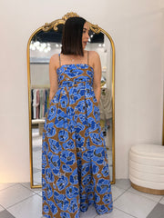 BLUE/BROWN JUMPSUIT CATALELLA