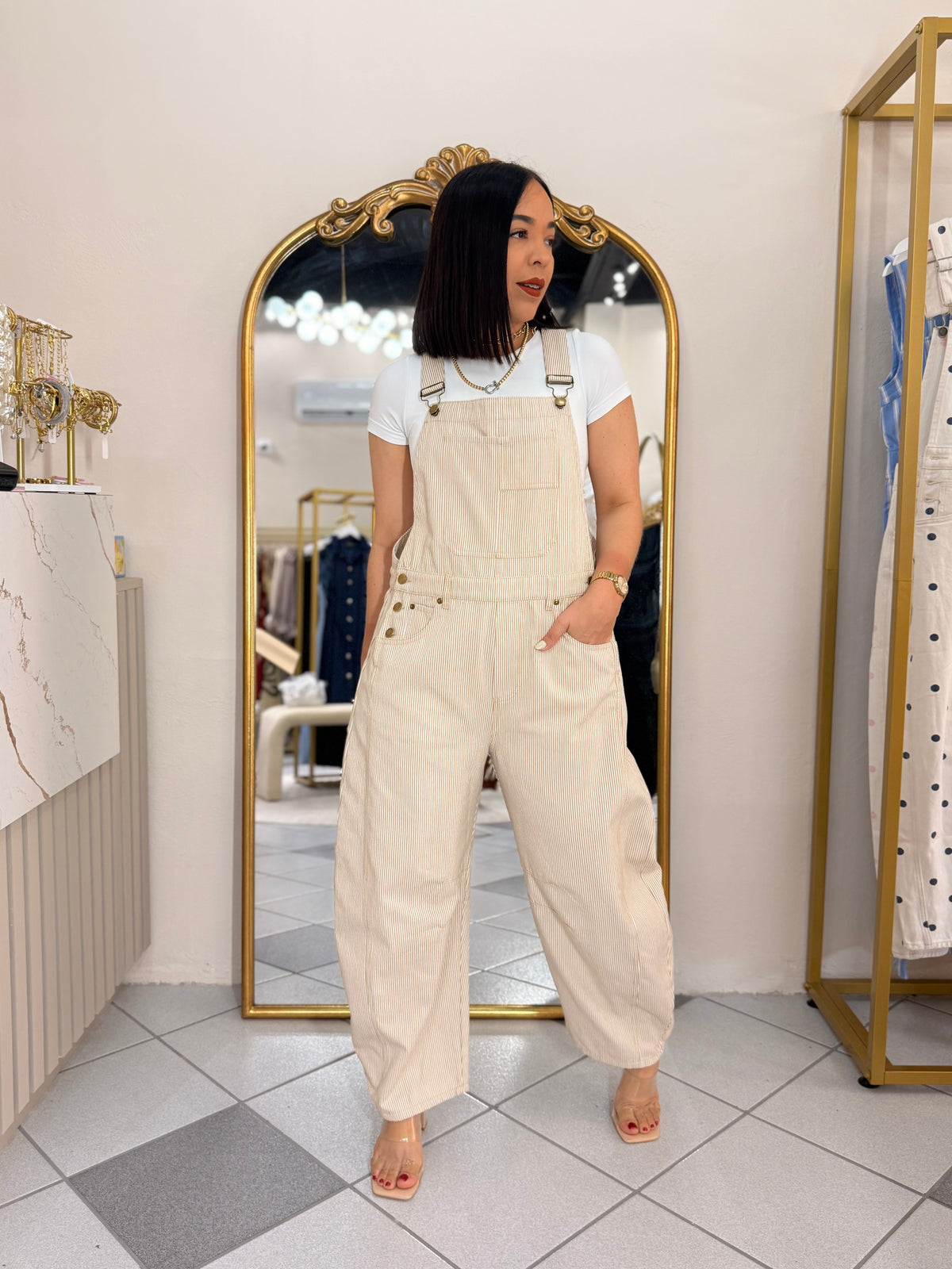 IVE” CAMEL JUMPSUIT
