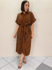 BROWN DRESS