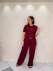 BURGUNDY  SET DOS PIEZAS