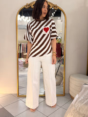 BLUSA BROWN / CORAZON