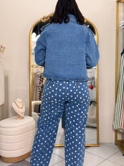 MIKAL" DENIM BLAZER