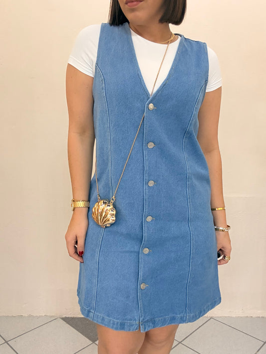 LIGHT  DENIM MINI DRESS