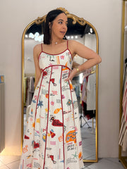 AVANNA”  RED VACACION  DRESS