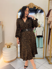 NAISA" LEOPARDO DRESS
