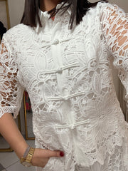 SET FALDA ELEGANTE BLANCO