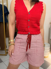 VEST TOP ROJO
