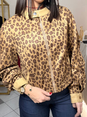 BEIGE LEOPARDO JACKET