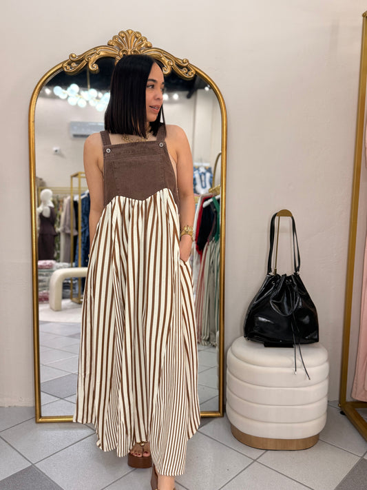 KAMILA" BROWN DRESS