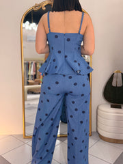 THAIRY SET AZUL POLKA DOT