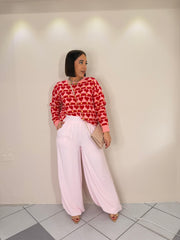 CARLA” SWEATER  RED