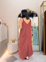 NELIZA MAXI DRESS DUSTY ROSE