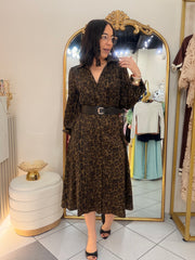 NAISA" LEOPARDO DRESS
