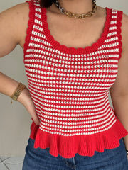 CROCHET TOP ROJA
