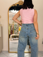 PANTALÓN DENIM DE PARCHOS