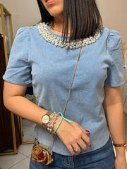 LIGHT DEMIM TOP