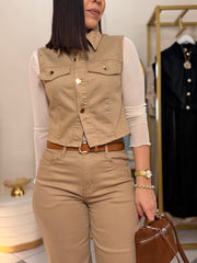 JESI” BEIGE SET DOS PIEZA