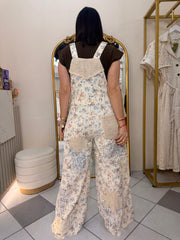 ISAMARY" BEIGE FLORAL OVERAL