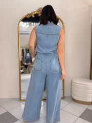 LIGHT  DENIM JUMPSUIT ZOE