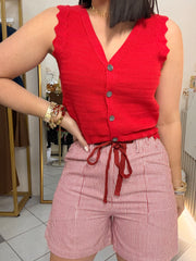 VEST TOP ROJO