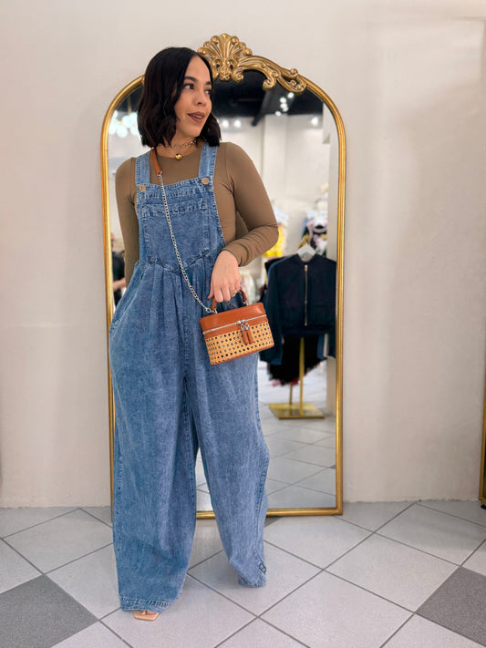LARA” DENIM JUMPSUITS