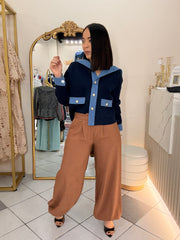 MICHELLE” NAVY SWEATER