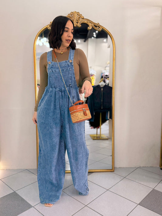 LARA” DENIM JUMPSUITS