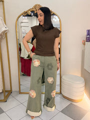LORENA”  OLIVO FLOR  PANTALÓN