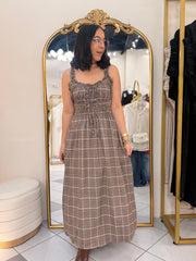 AVANA"  DRESS CUADROS