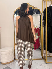 TOP BROWN  ASIMETRICA
