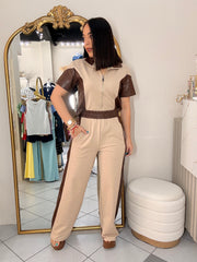 ANELIS” BEIGE SET DOS PIEZAS