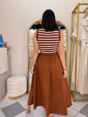 NAYELI" BROWN DRESS